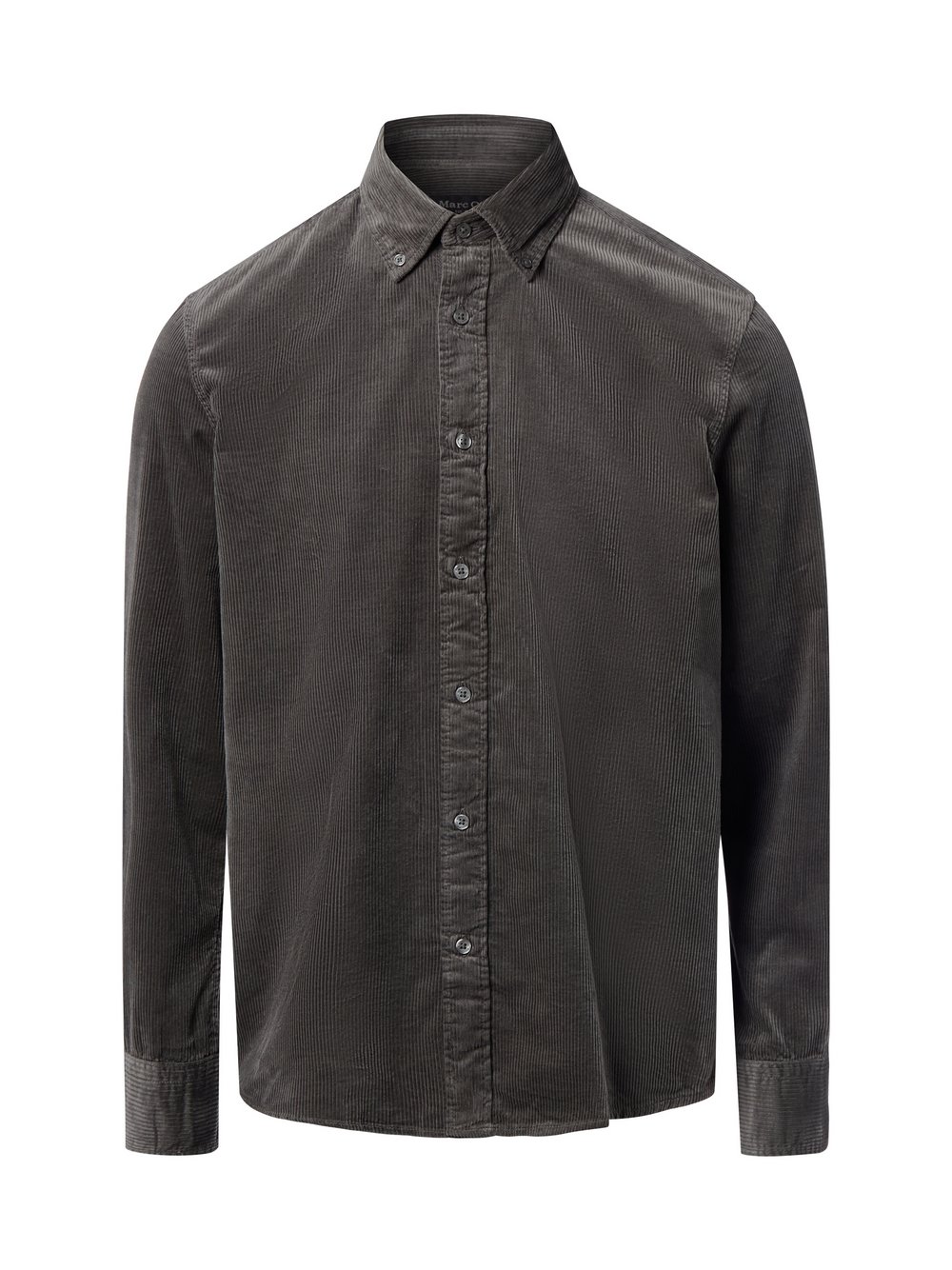 Thumbnail - Marc O'Polo Cordhemd Herren Regular Fit Baumwolle grau, L