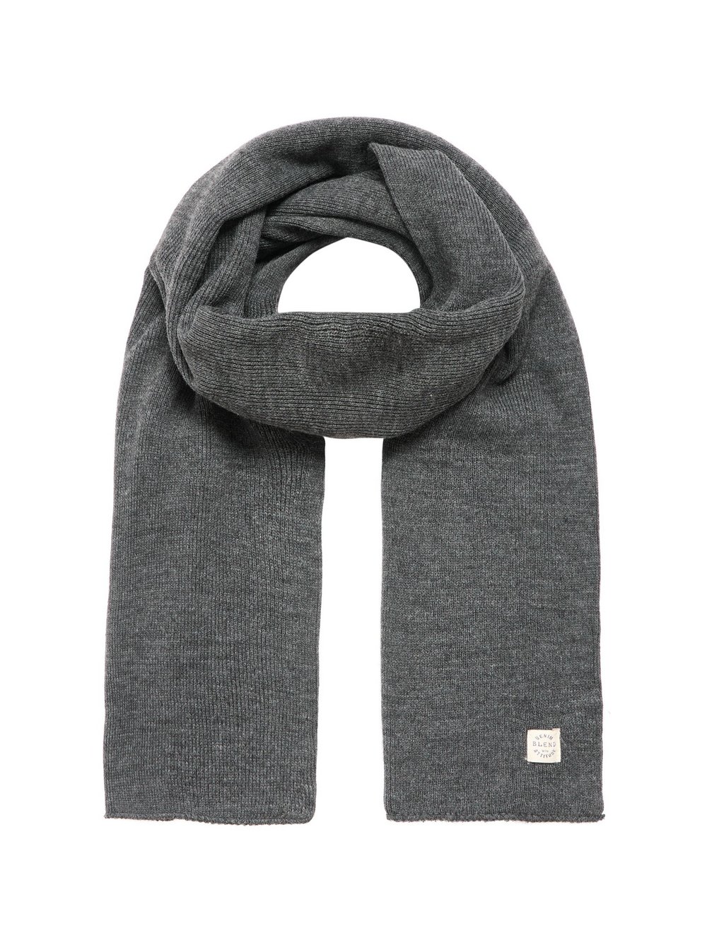 Thumbnail - BLEND Strickschal Herren grau, ONE SIZE