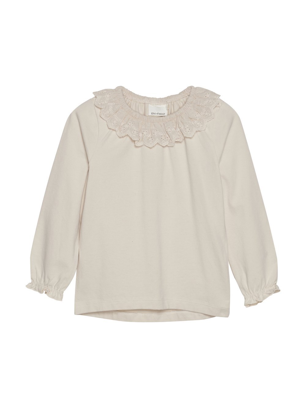 En Fant Longsleeve Mädchen Baumwolle beige, 128