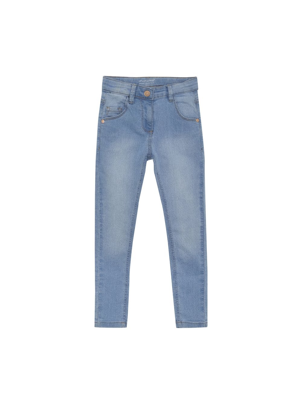 Minymo 5-Pocket-Jeans Mädchen Baumwolle blau, 104