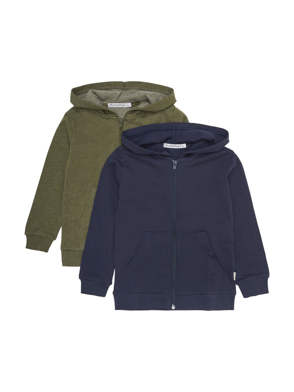 Minymo Kapuzensweatjacke Jungen Baumwolle grün, 116