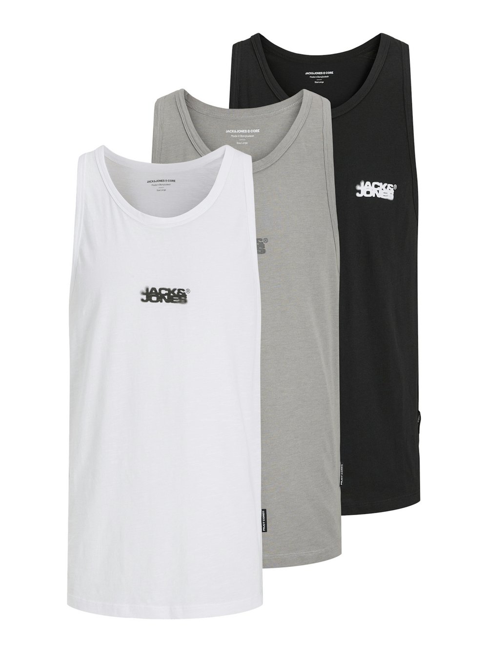 Jack & Jones Top Herren Baumwolle grau, M