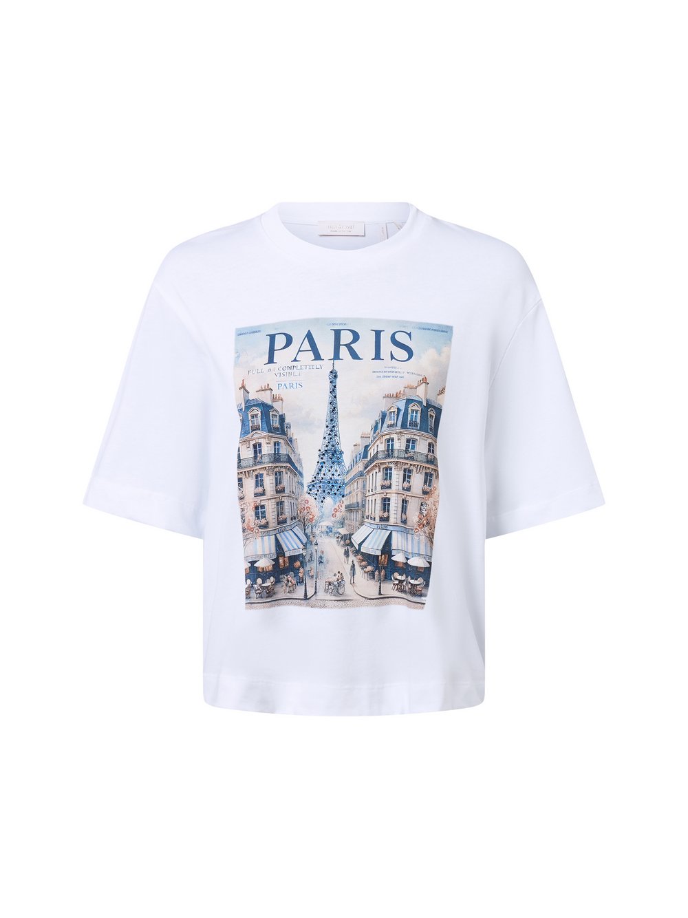 Rich & Royal T-Shirt Damen Baumwolle weiß bedruckt, M