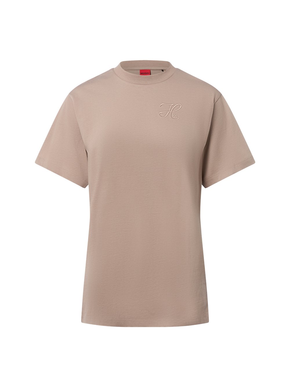 HUGO T-Shirt Damen Baumwolle beige, M