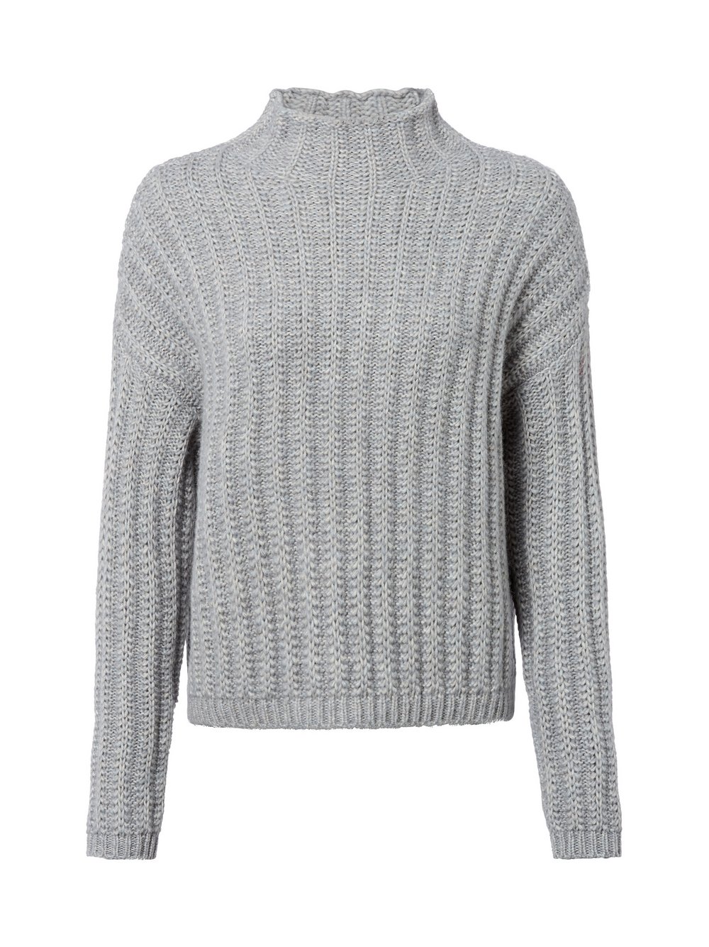 Thumbnail - HUGO Grobstrickpullover mit Alpaka-Anteil Damen Baumwolle grau meliert, M