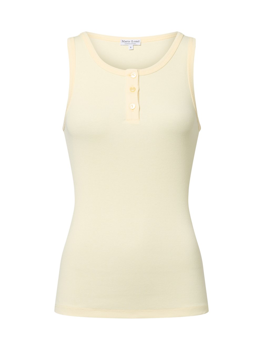Marie Lund Top Damen Baumwolle gelb, S
