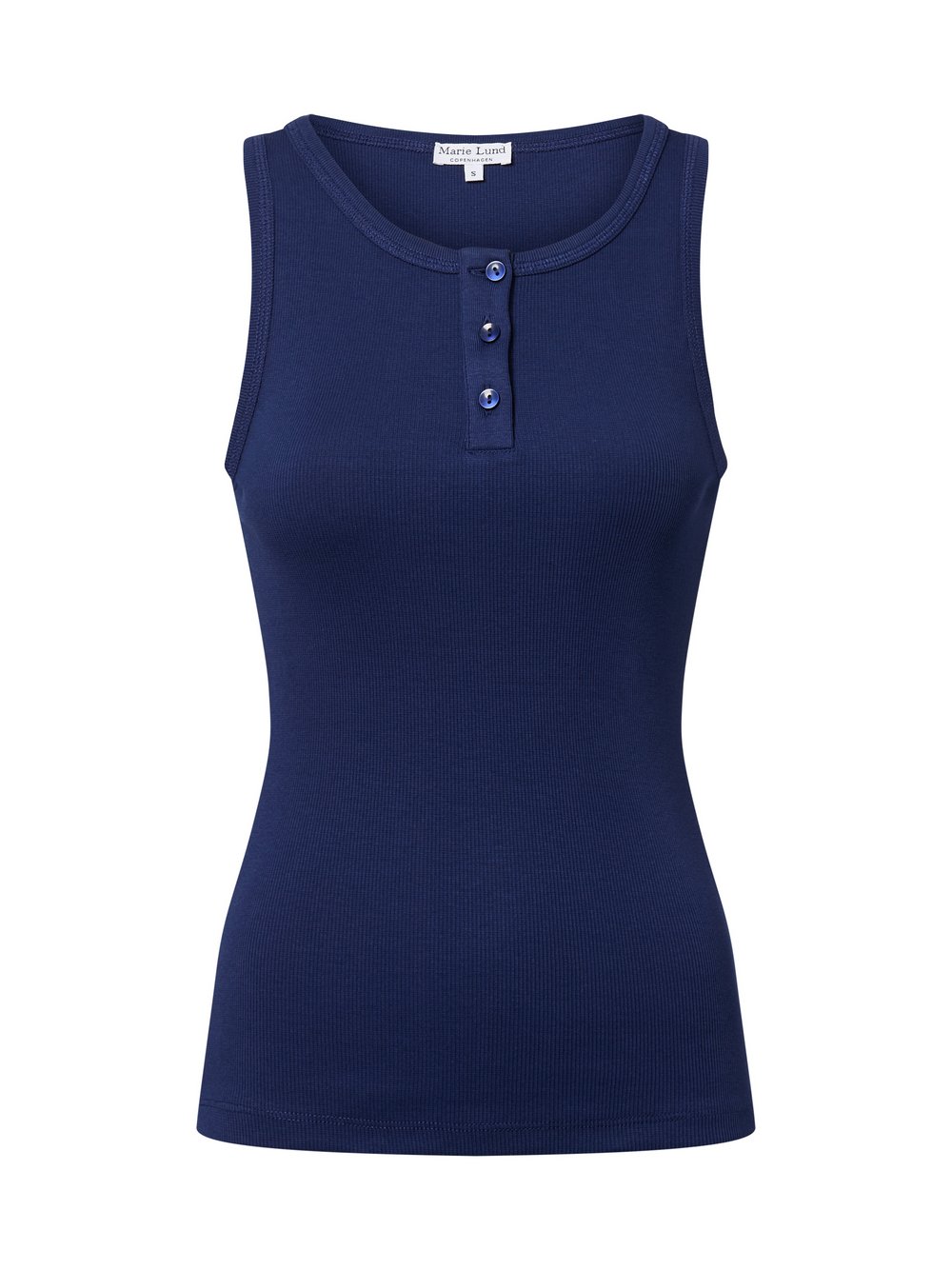 Marie Lund Top Damen Baumwolle blau, S