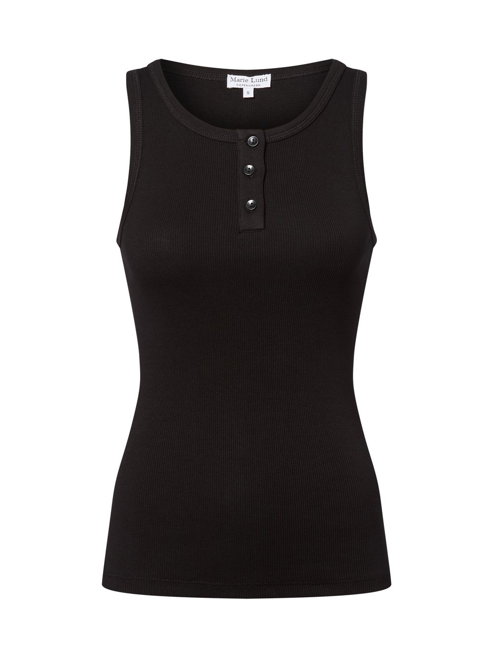 Marie Lund Top Damen Baumwolle schwarz, M