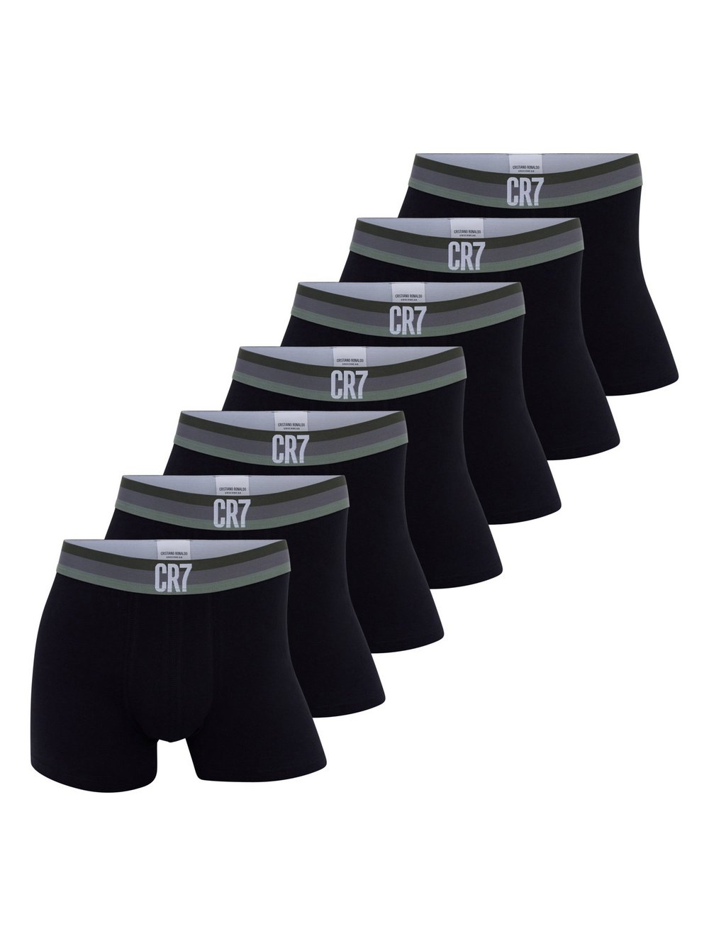 Thumbnail - CR7 Boxershort 7er Pack Herren Baumwolle schwarz, XXL