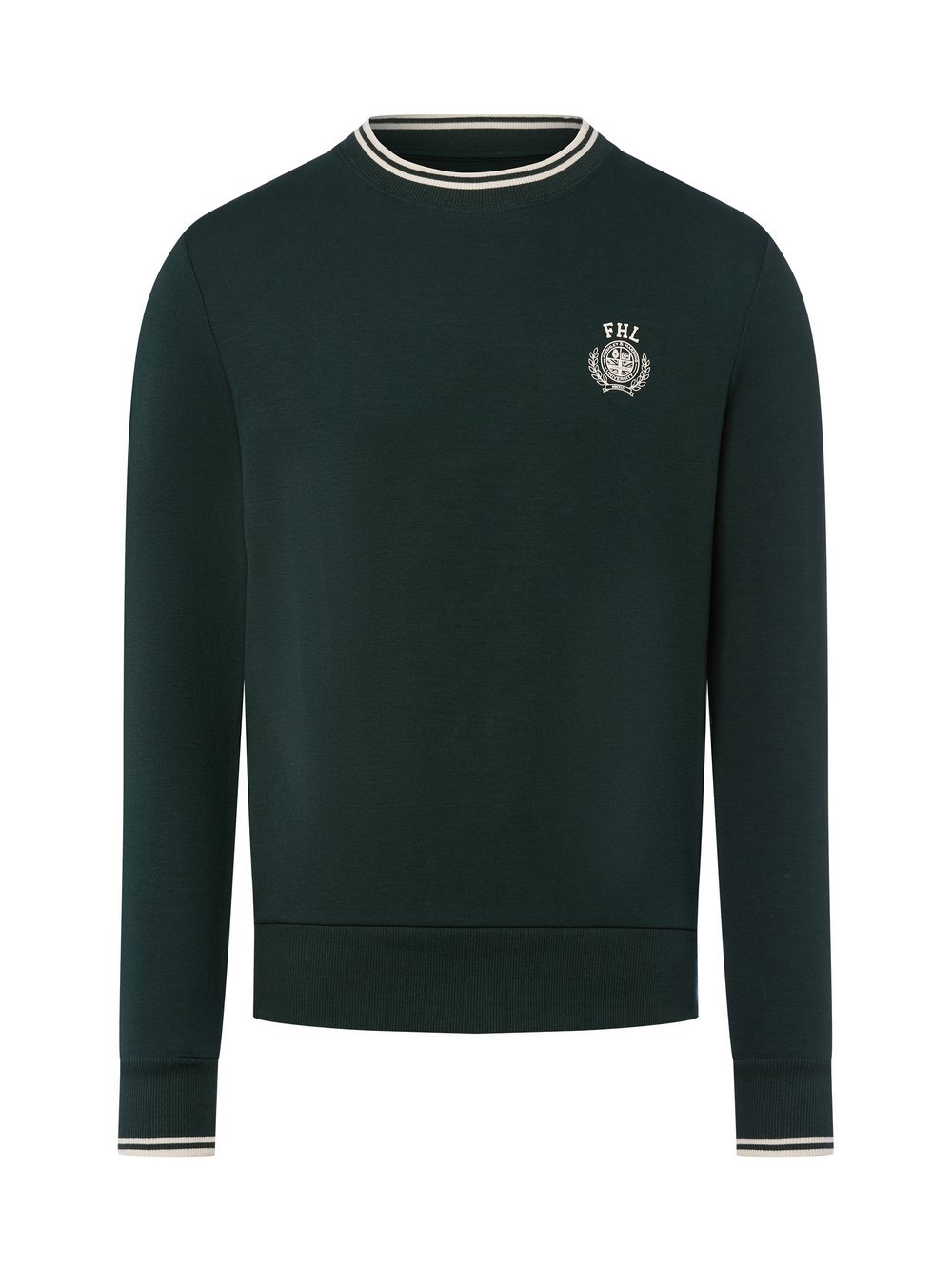 Finshley & Harding London Sweatshirt Herren Baumwolle rot bedruckt, XL