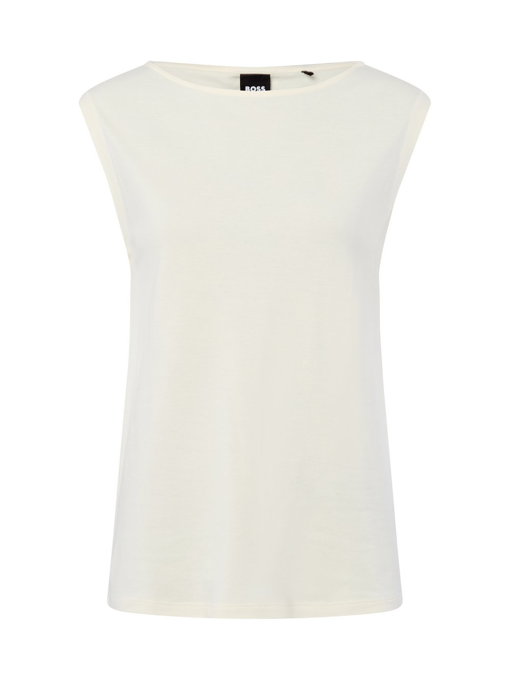 BOSS Top Damen Baumwolle weiß, M