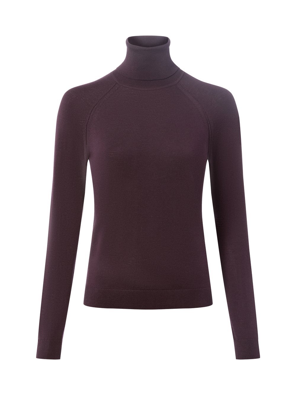BOSS Rollkragenpullover aus Schurwolle Damen Feinstrick lila, S