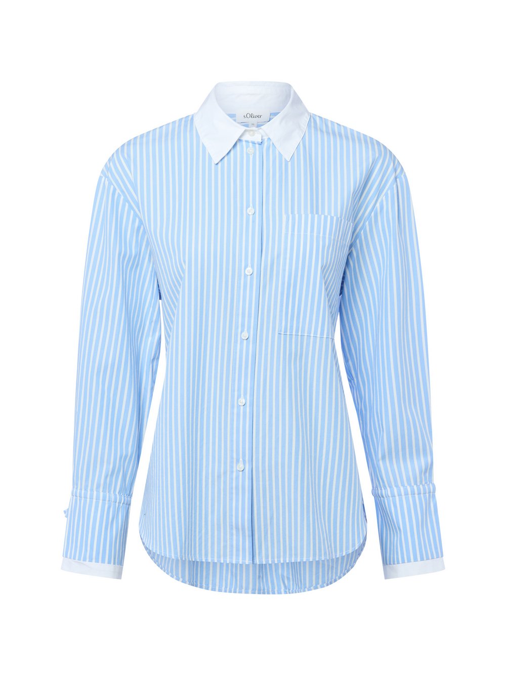 s.Oliver Hemdbluse Damen Baumwolle mehrfarbig gestreift, 36