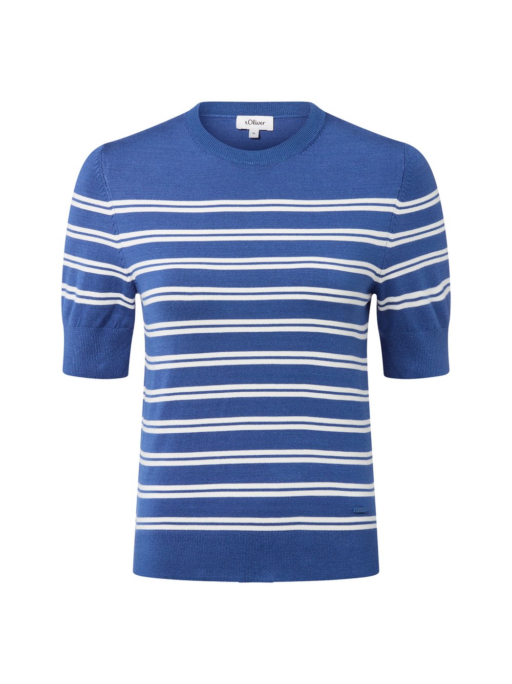 s.Oliver Strickshirt Damen Viskose mehrfarbig gestreift, 38