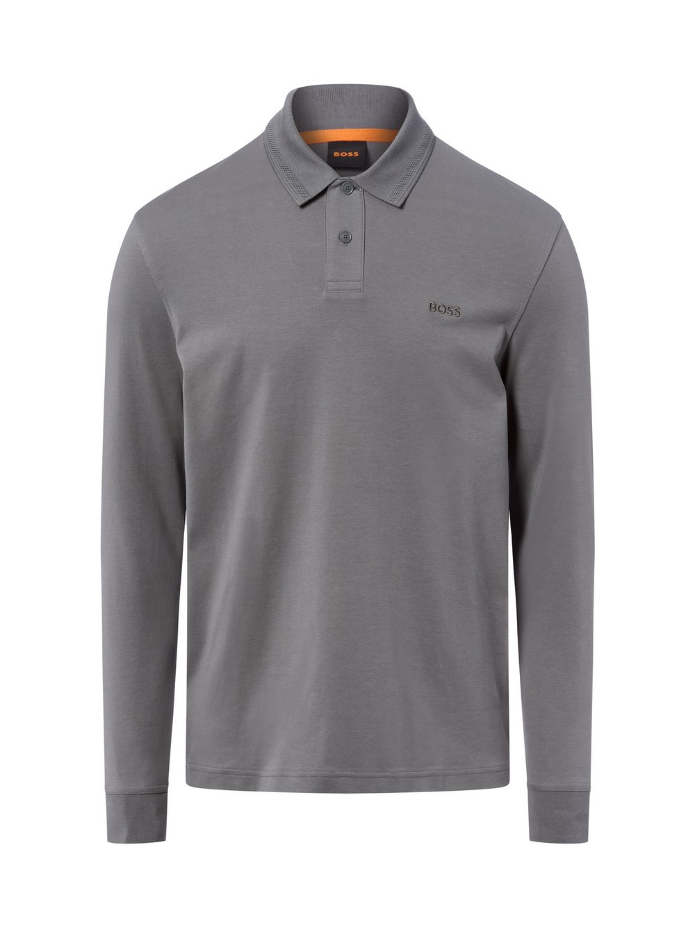 BOSS Orange Poloshirt Herren Baumwolle grau, M