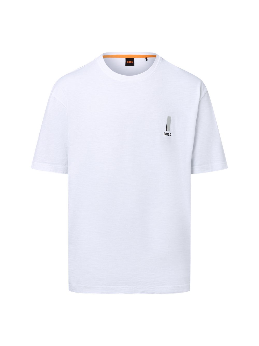 BOSS Orange T-Shirt Herren Baumwolle weiß bedruckt, L