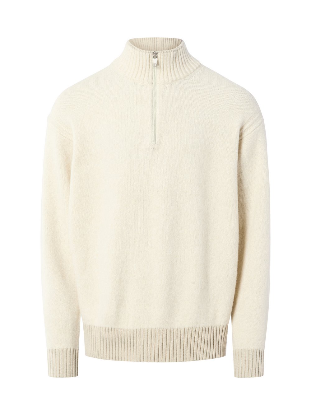 BOSS Orange Troyer mit Woll-Anteil Herren Wolle beige, L
