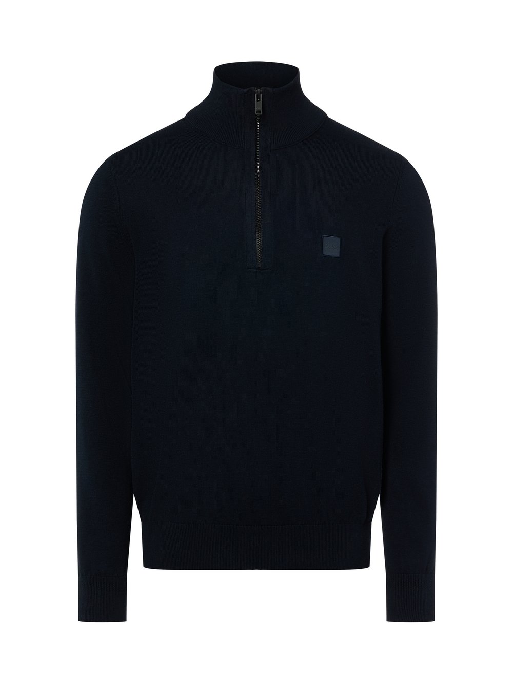 BOSS Orange Strickpullover mit Cashmere Herren Baumwolle blau, XL