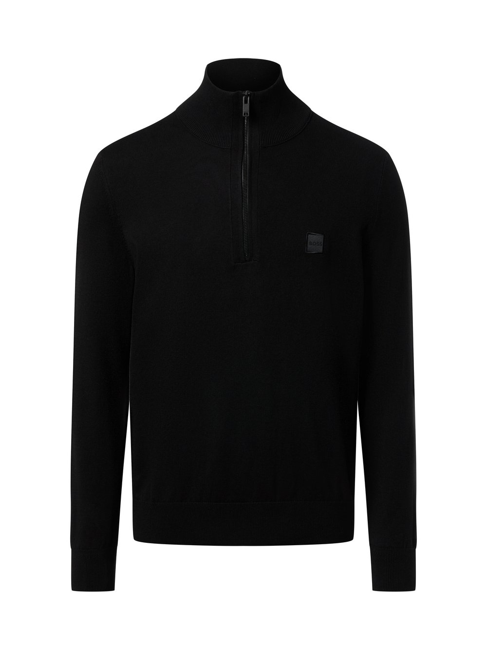 BOSS Orange Strickpullover mit Cashmere Herren Baumwolle schwarz, XL