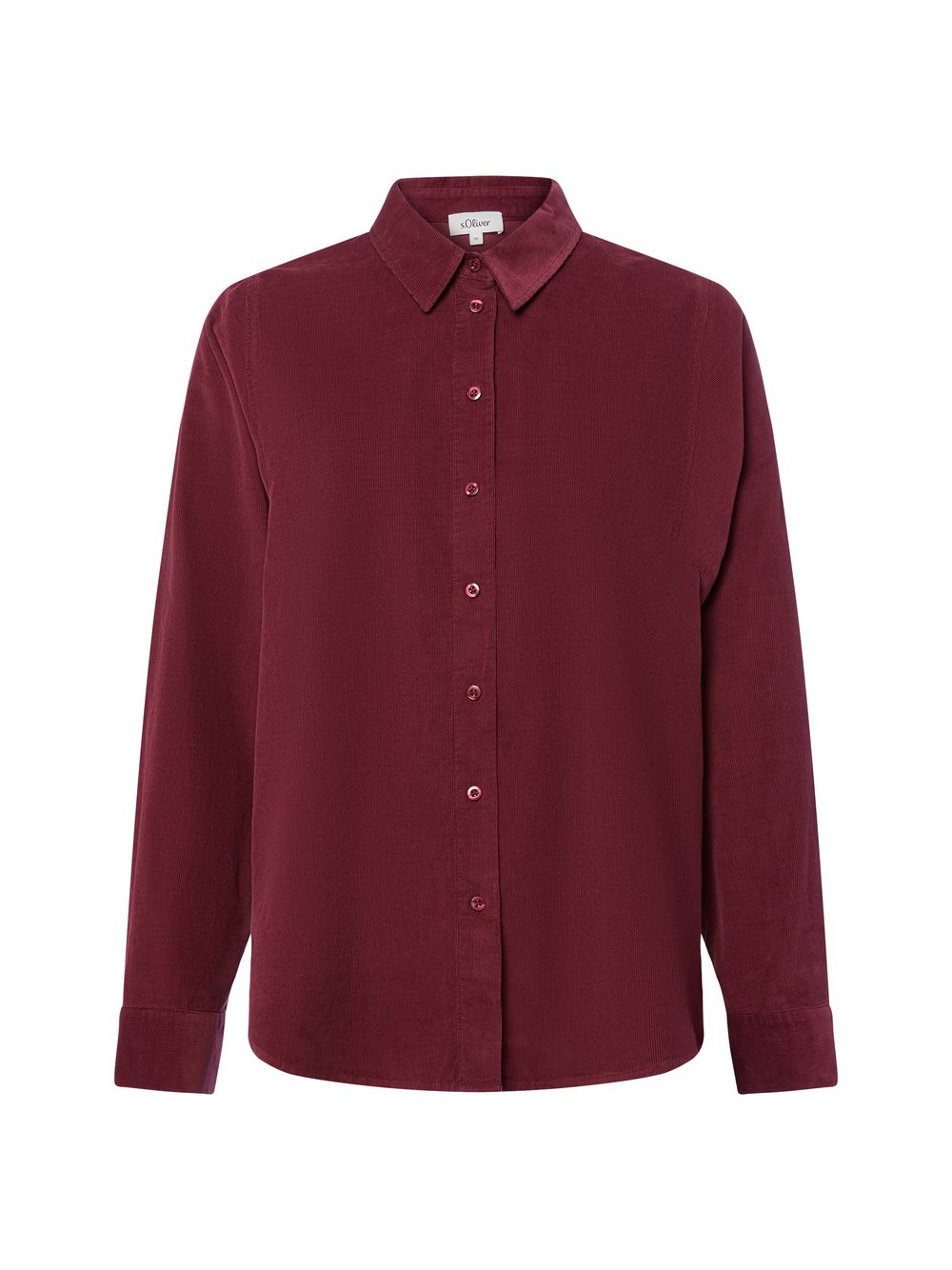 Thumbnail - s.Oliver Cordbluse Damen Baumwolle rot, 44