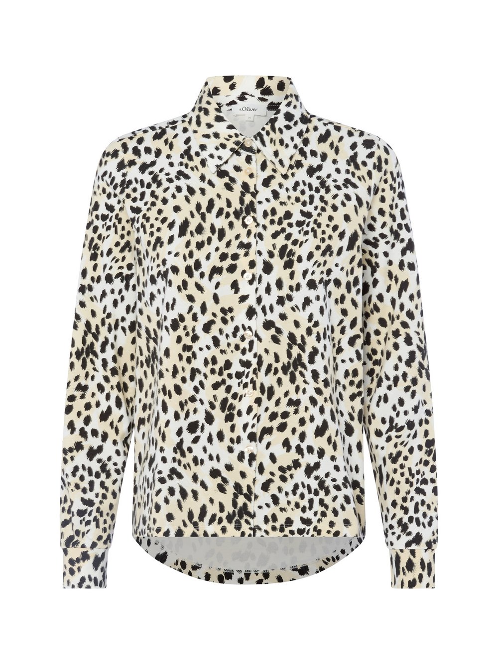 s.Oliver Hemdbluse Damen Baumwolle mehrfarbig gemustert, 36