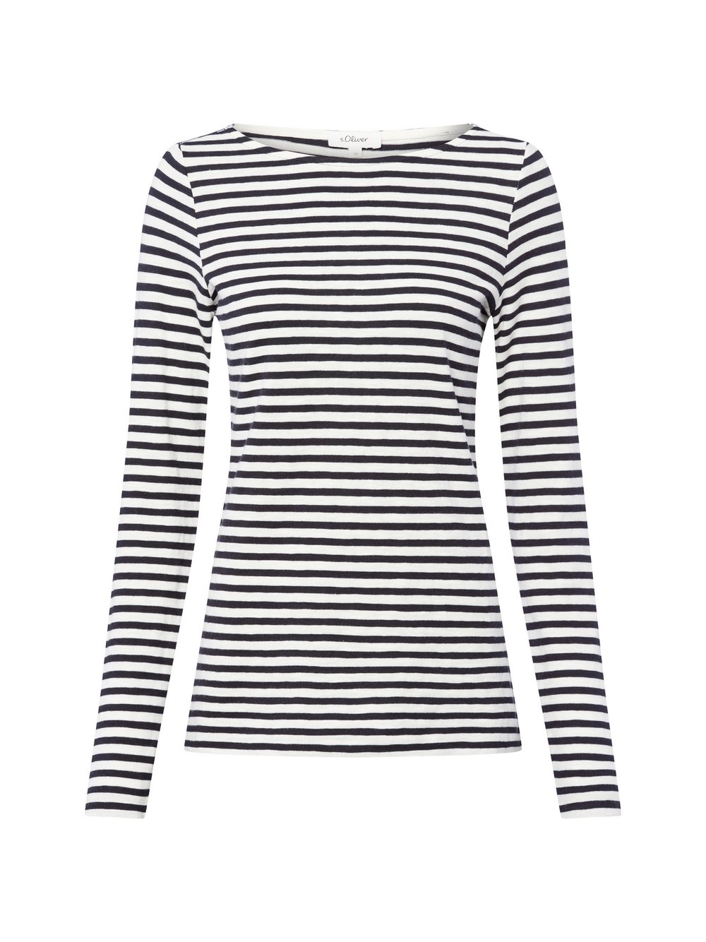 s.Oliver Langarmshirt Damen Baumwolle mehrfarbig gestreift, 40