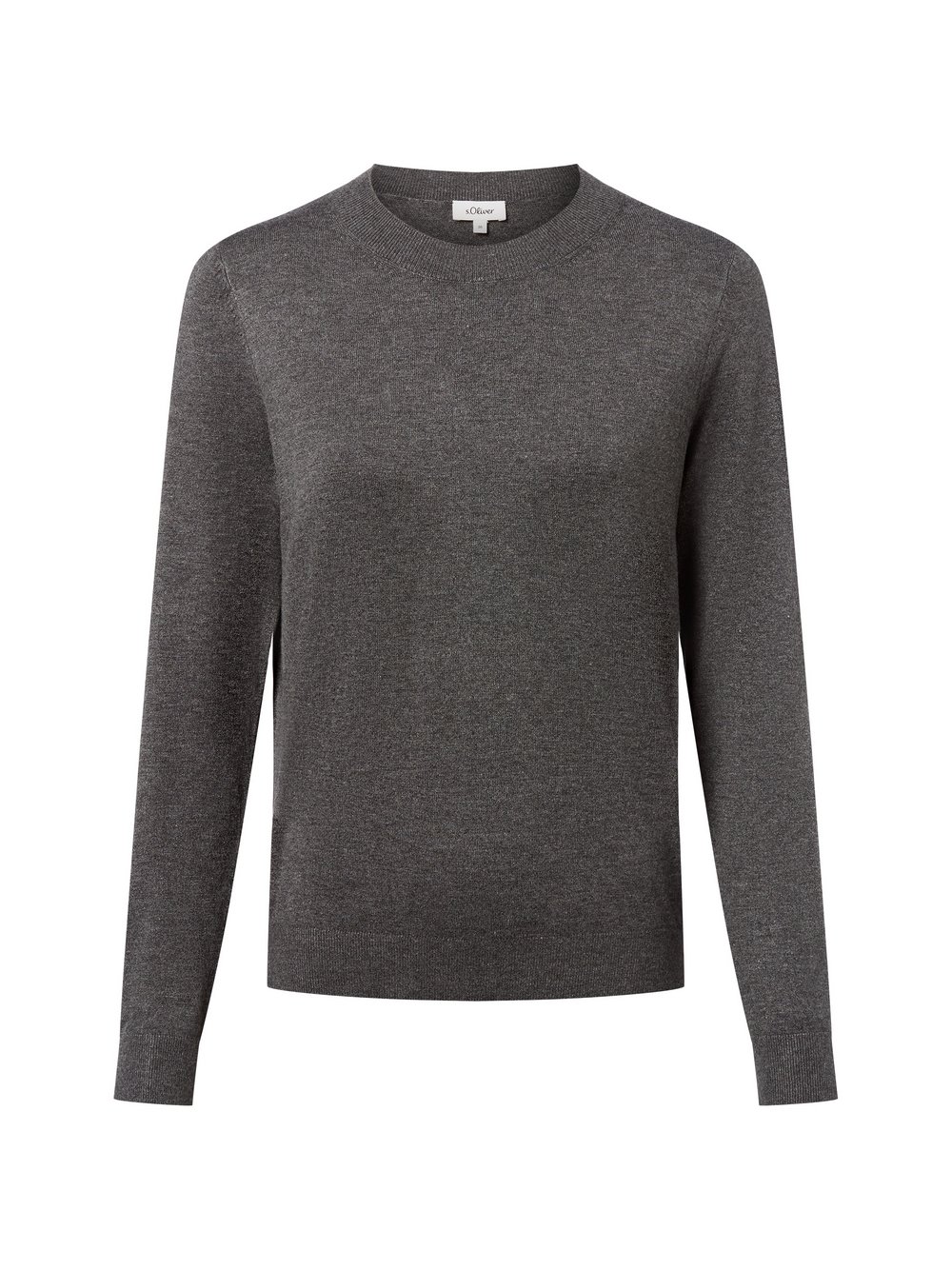 s.Oliver Pullover Damen Viskose grau meliert, 44