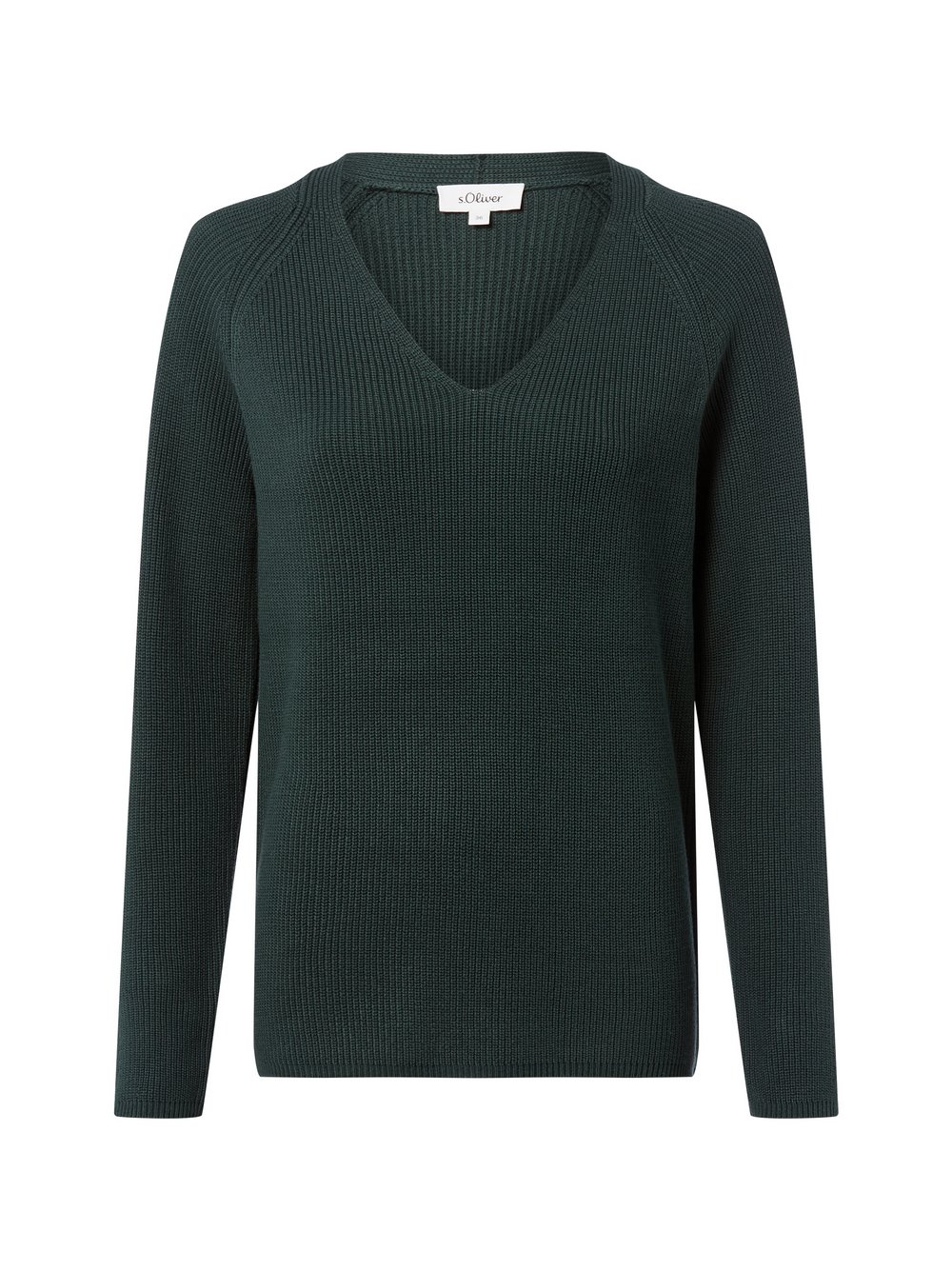 s.Oliver Strickpullover Damen Baumwolle grün, 44