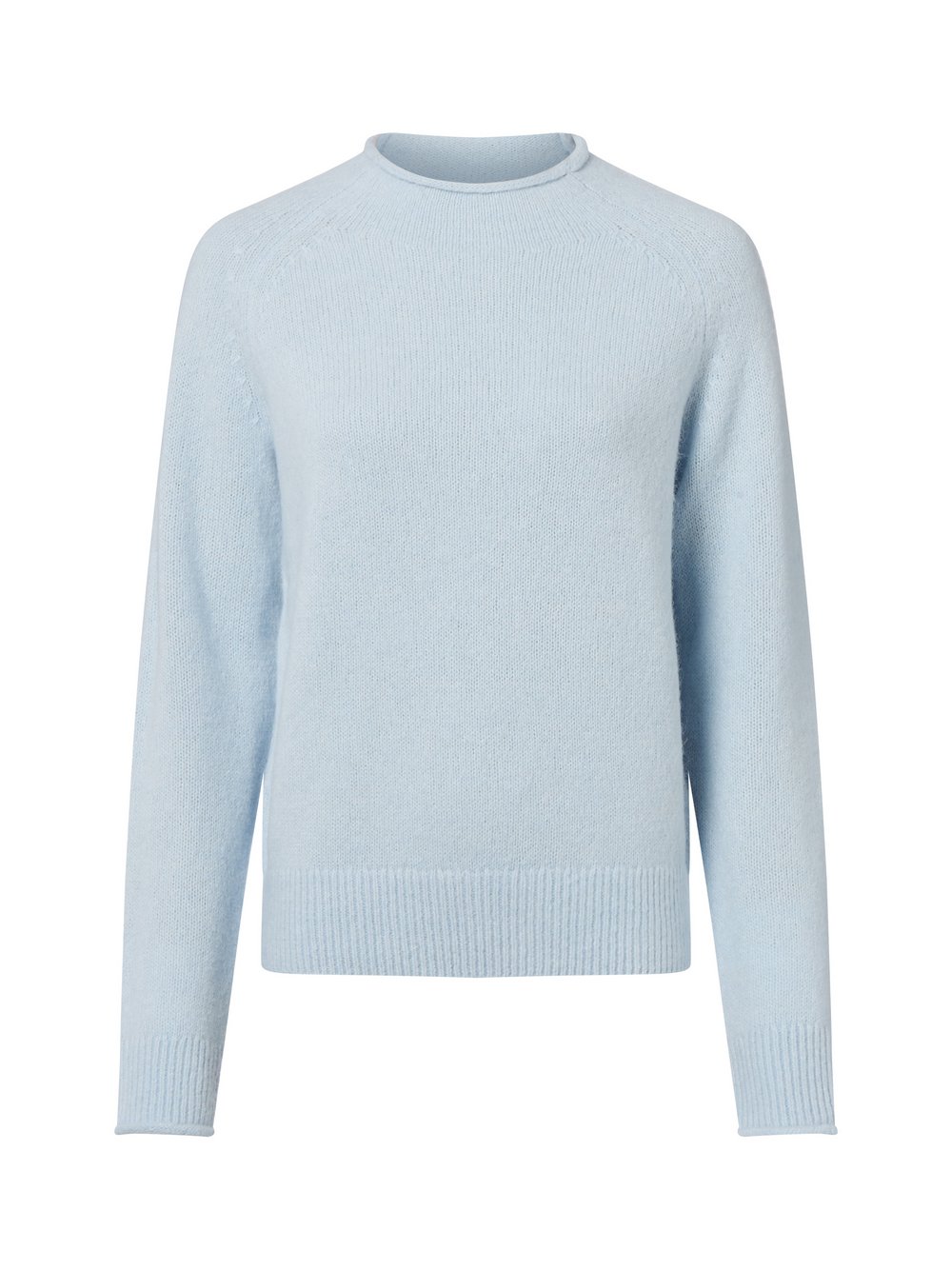 BOSS Orange Strickpullover mit Woll- und Alpaka-Anteil Damen Wolle blau, XL