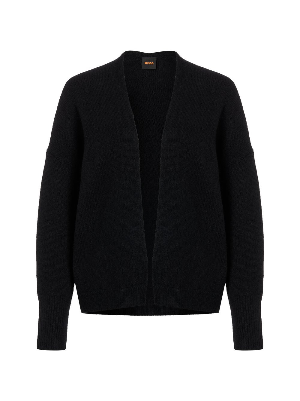 BOSS Orange Strickjacke mit Wolle und Alpaka Damen schwarz, L