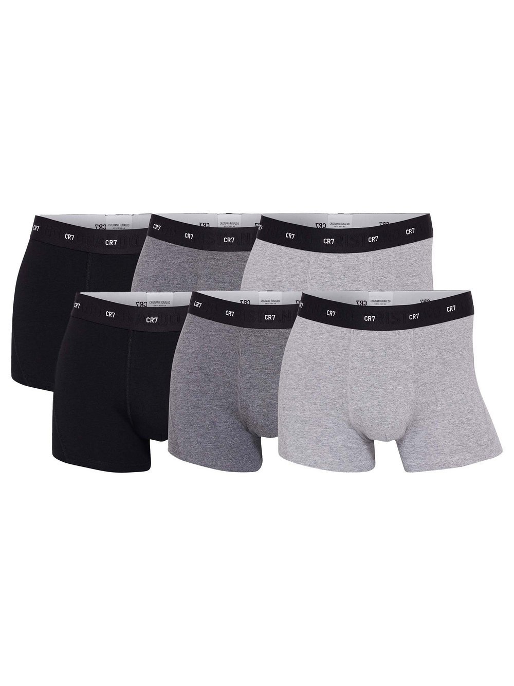 CR7 Boxershort 6er Pack Herren Viskose mehrfarbig, L