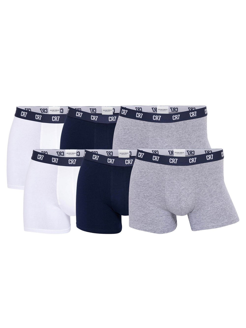 CR7 Boxershort 6er Pack Herren Baumwolle mehrfarbig, L