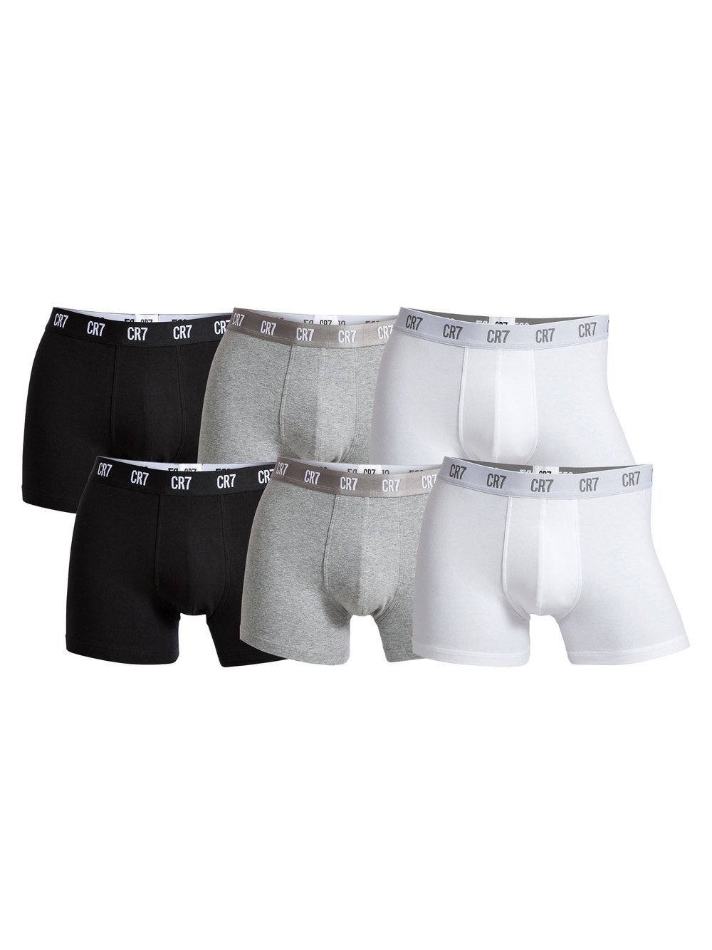 CR7 Boxershort 6er Pack Herren Baumwolle mehrfarbig, S