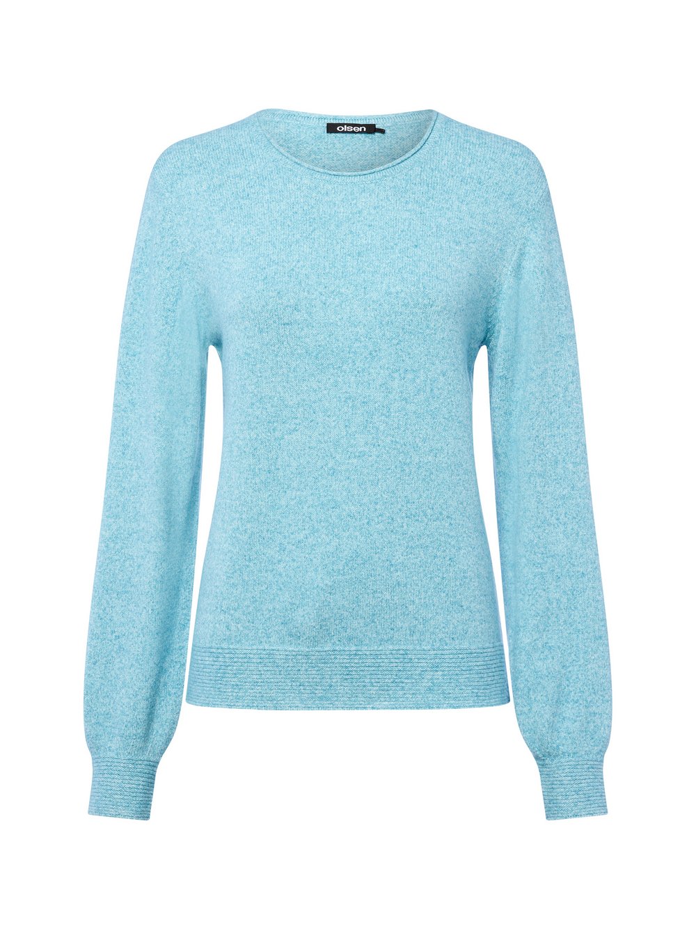 Olsen Strickpullover Damen blau meliert, 38