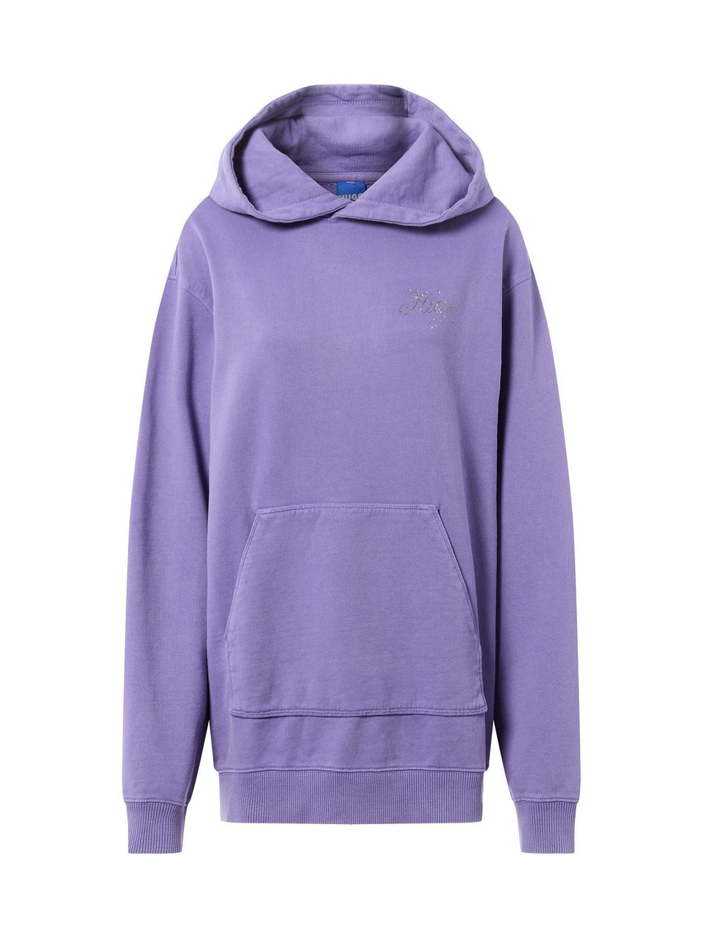 HUGO BLUE Kapuzenpullover Damen Baumwolle lila, S