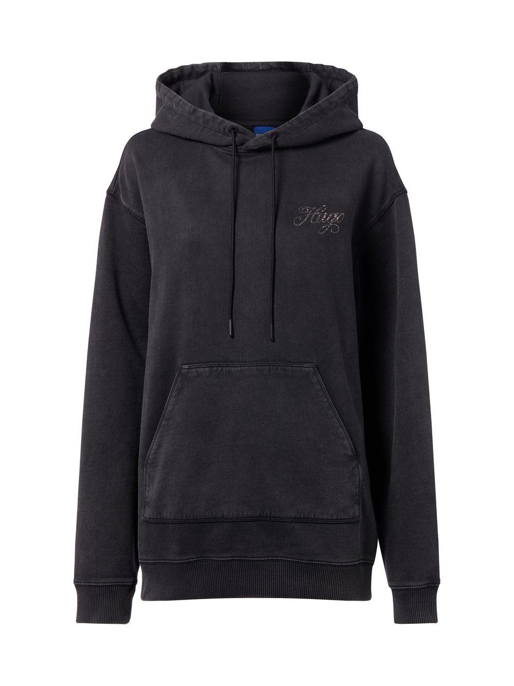 Thumbnail - HUGO BLUE Kapuzenpullover Damen Baumwolle grau, XS