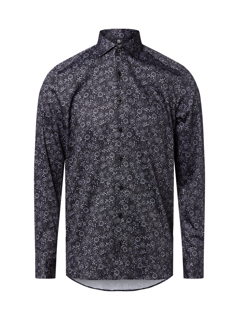 Thumbnail - OLYMP Level Five Businesshemd Herren Slim Fit Baumwolle grau gemustert, 42