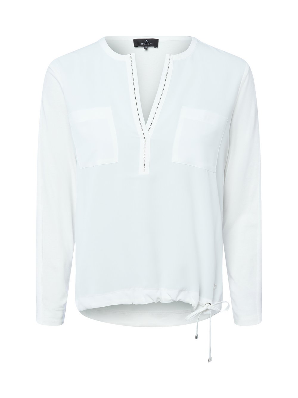 Monari Blusenshirt Damen Viskose weiß, 38