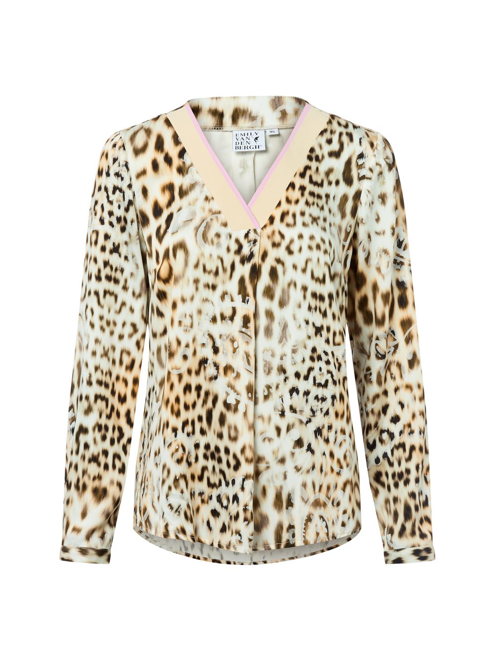 Emily van den Bergh Blusenshirt Damen Viskose mehrfarbig gemustert, 42