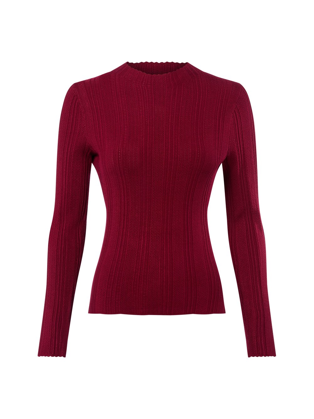 Marie Lund Lochstrick-Pullover Damen Viskose rot, XXL