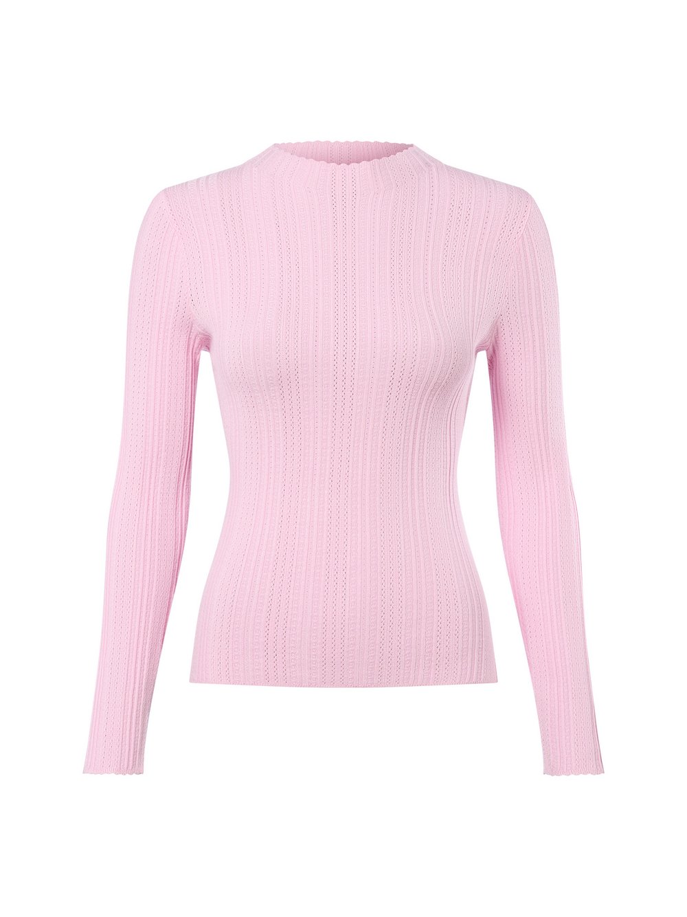 Marie Lund Lochstrick-Pullover Damen Viskose rosa, L