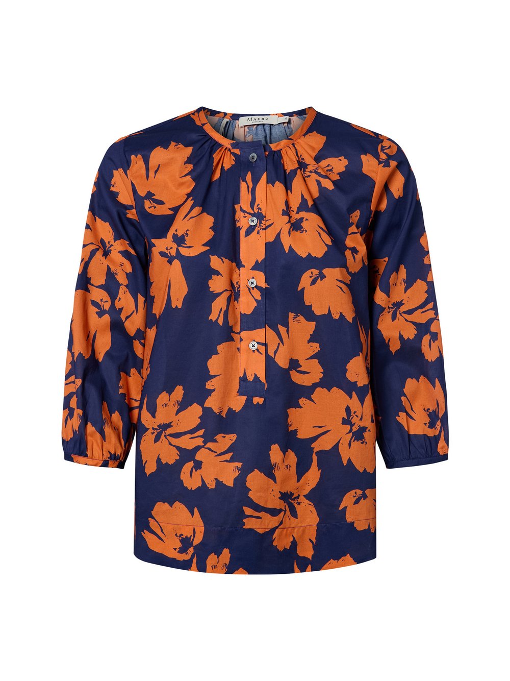 MAERZ Blusenshirt Damen Baumwolle mehrfarbig gemustert, 44