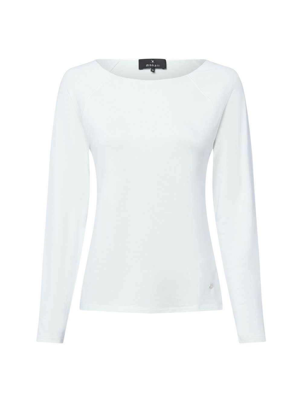 Monari Langarmshirt Damen Viskose weiß, 46
