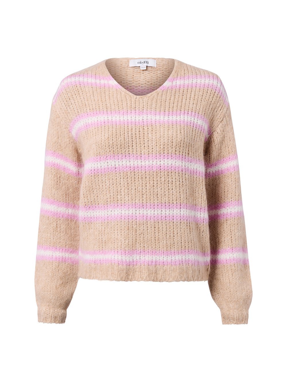 mbyM Pullover mit Alpaka- und Woll-Anteil Damen Wolle mehrfarbig gestreift, XS/S