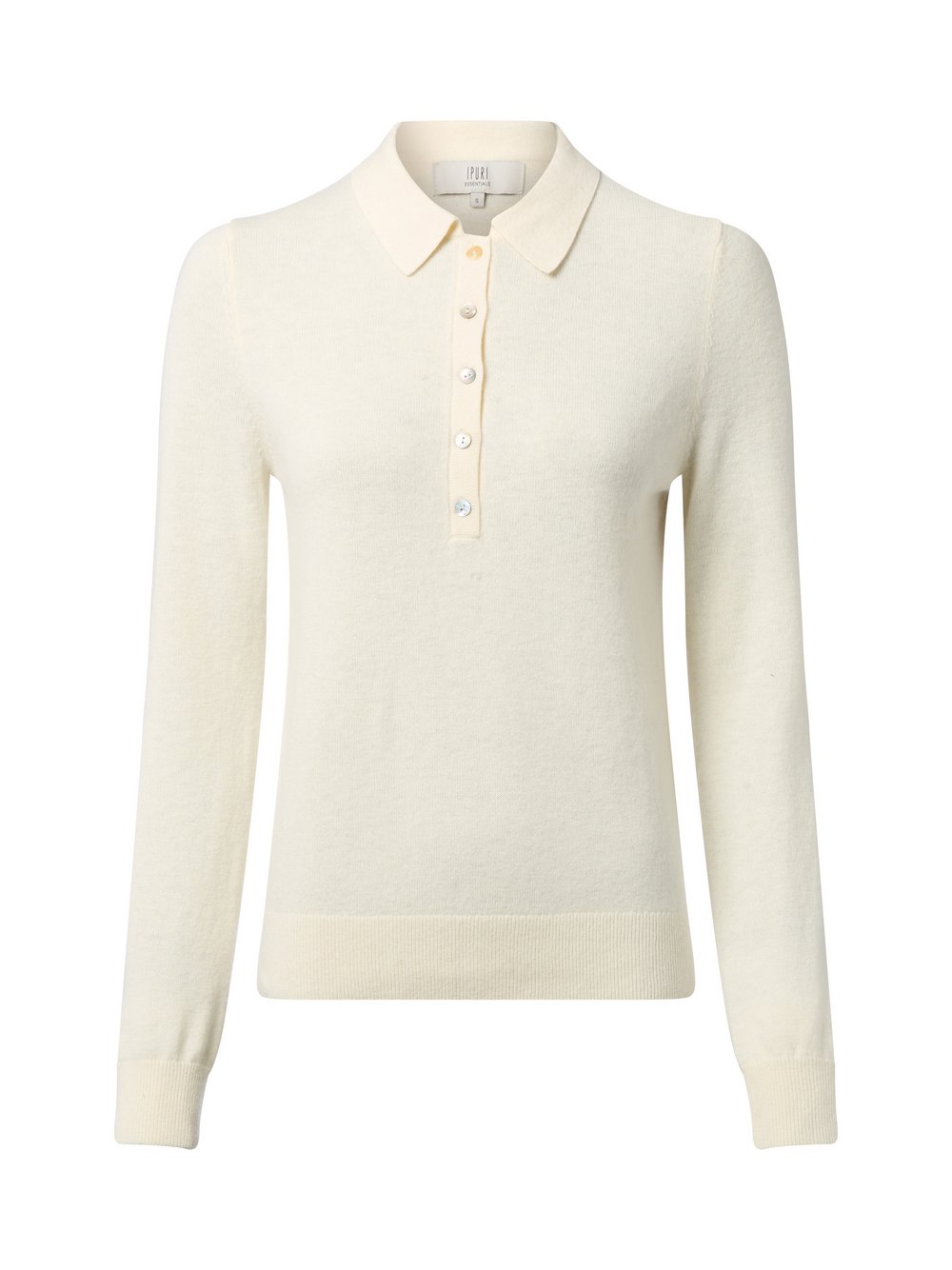 IPURI Strickpullover mit Merionwollanteil Damen Merino weiß, XL
