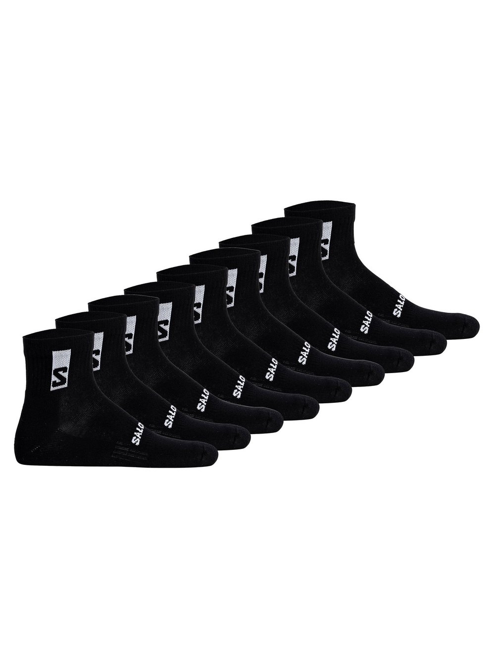 Salomon Socken 9er Pack Damen Baumwolle schwarz, 45-47