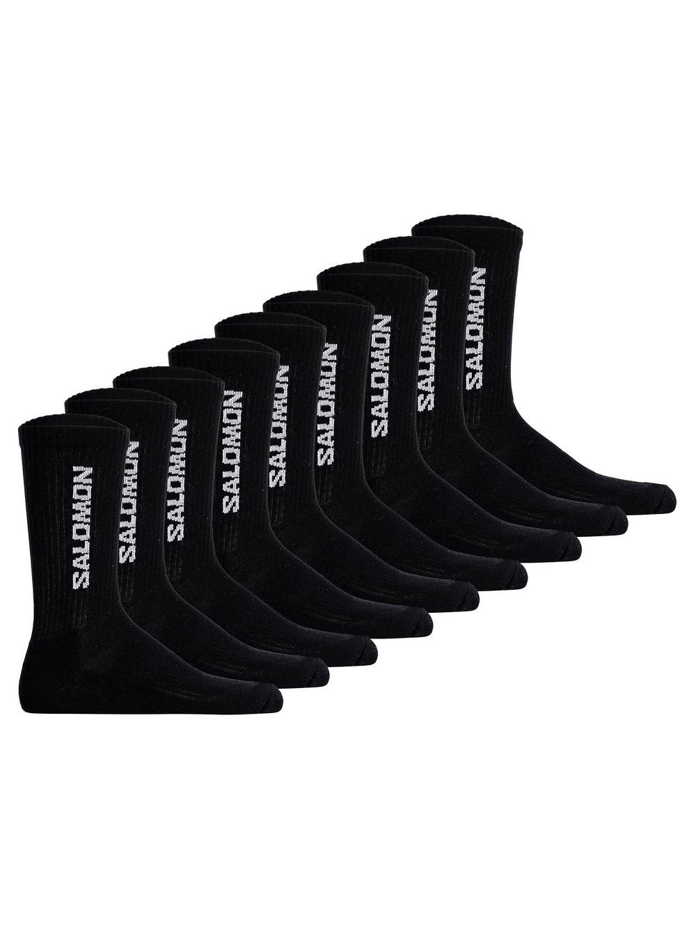 Salomon Socken 9er Pack Damen Baumwolle schwarz, 39-41