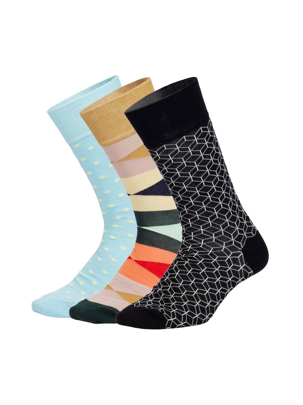 Thumbnail - DillySocks Socken Damen Baumwolle mehrfarbig gemustert, 36-40