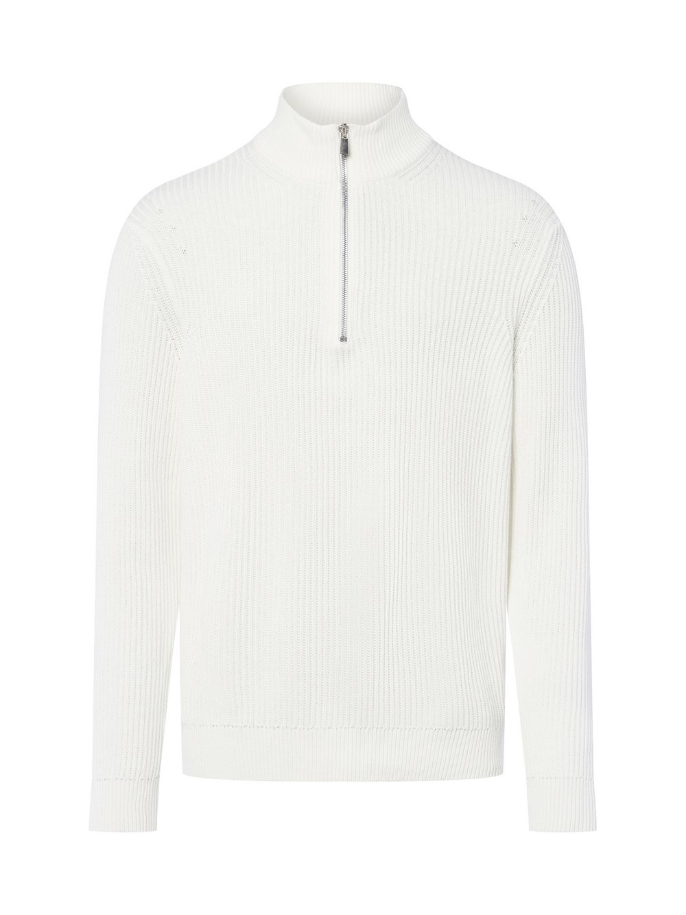 Nils Sundström Strickpullover Herren Baumwolle weiß, L