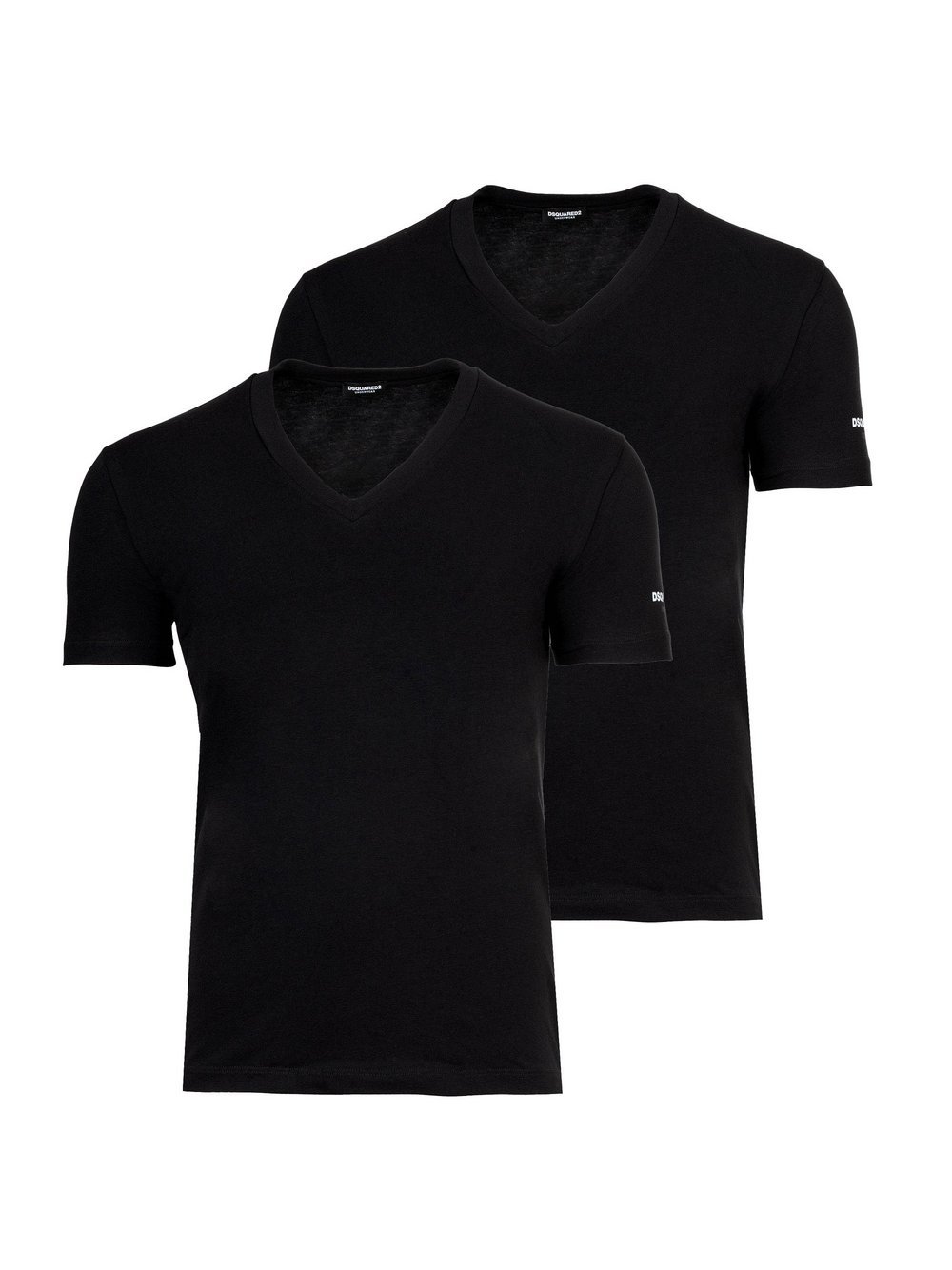 Dsquared T-Shirt 2er Pack Herren Baumwolle schwarz, L